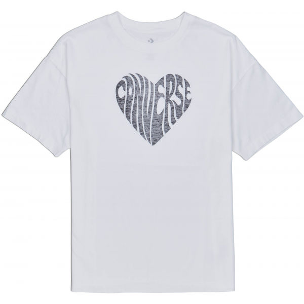 Converse WOMENS HEART REVERSE PRINT TEE Dámské tričko