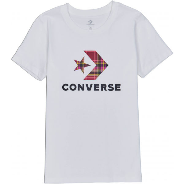 Converse WOMENS STAR CHEVRON PLAID INFILL TEE Dámské tričko