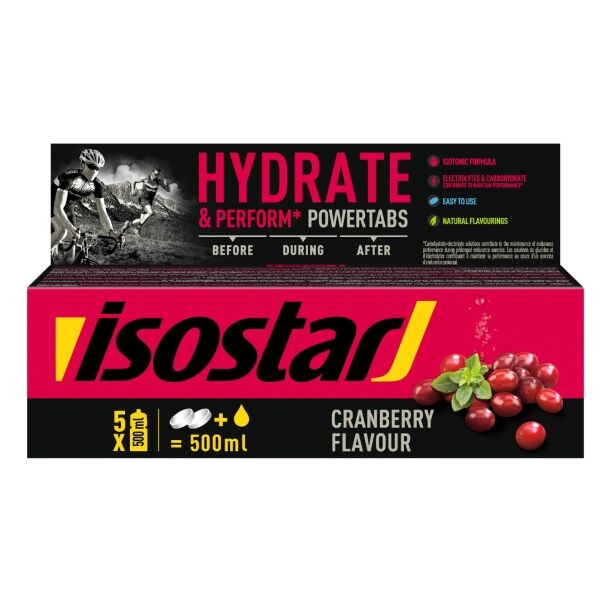 Isostar TABLETY BOX BRUSINKA 120 G Rozpustný isotonický nápoj v tabletách