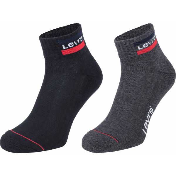 Levi's MID CUT SPRTWR LOGO 2P Ponožky