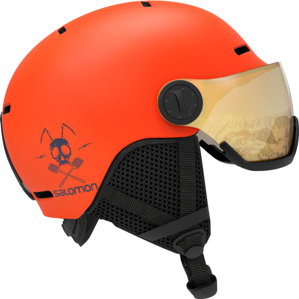 Salomon GROM VISOR Dětská lyžařská helma