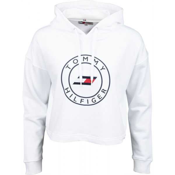 Tommy Hilfiger RELAXED ROUND GRAPHIC HOODIE LS Dámská mikina