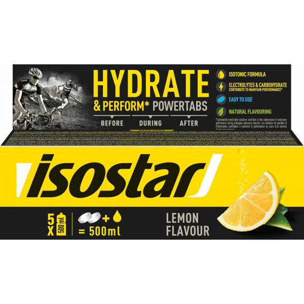 Isostar TABLETY BOX CITRON 120 G Rozpustný isotonický nápoj v tabletách